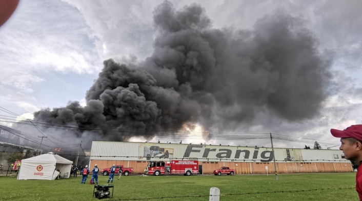incendio en la calle 80 de Bogotá: