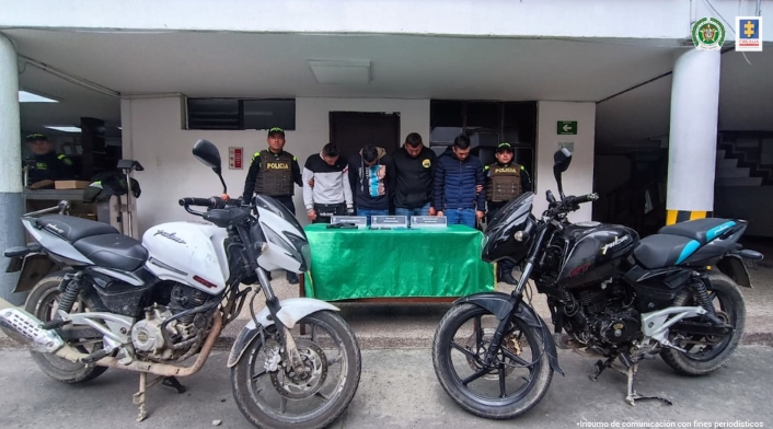 Enviados a la cárcel 'Los Motoladrones' implicados en múltiples hurtos en Bogotá