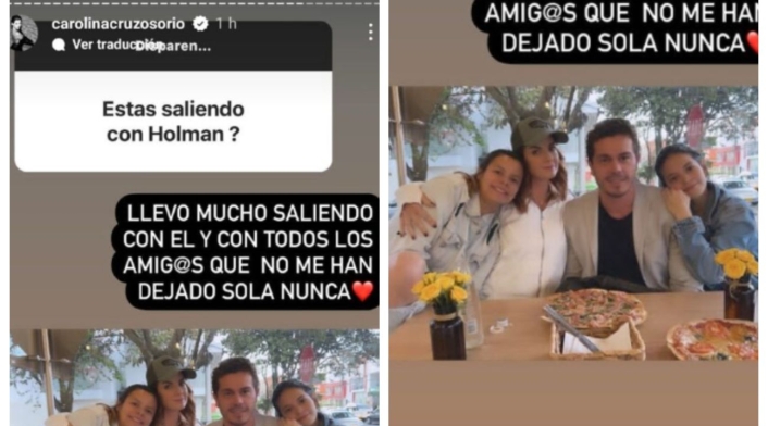 Carolina Cruz y el empresario Holman