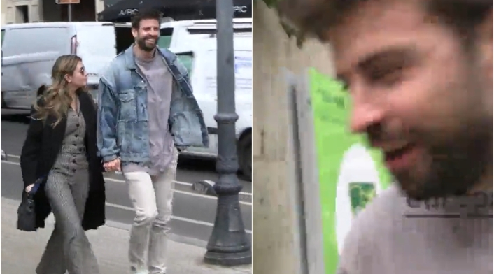 Clara Chía y Gerard Piqué Clara Chía y Gerard Piqué caminan juntos de la mano
