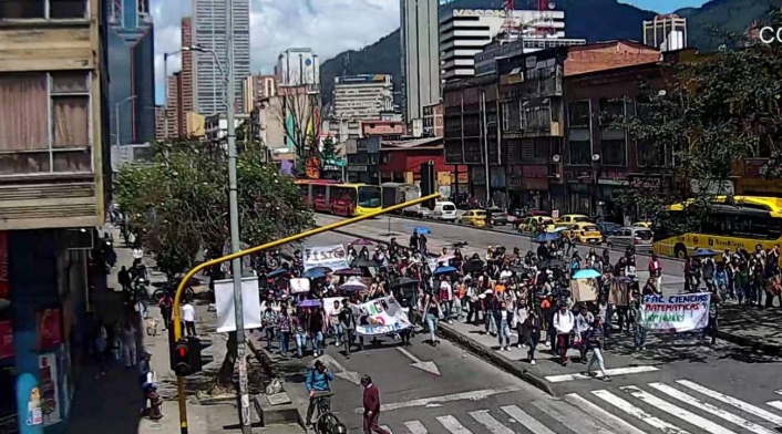 Manifestaciones en Bogotá Manifestaciones en Bogotá
