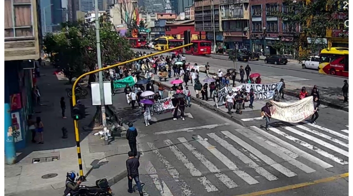 Manifestaciones en Bogotá Manifestaciones en Bogotá