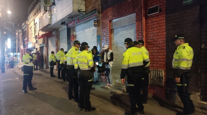 Operativos nocturnos en Bogotá