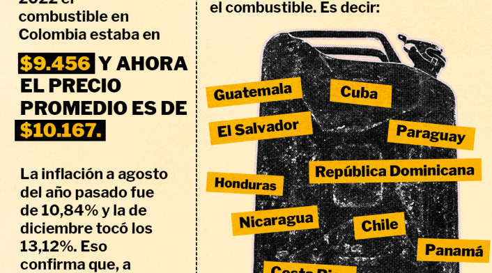Infografía del precio de la gasolina en el mundo Infografía del precio de la gasolina en el mundo