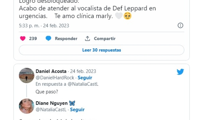 Mujer que habría atendido a Joe Elliot en Bogotá
