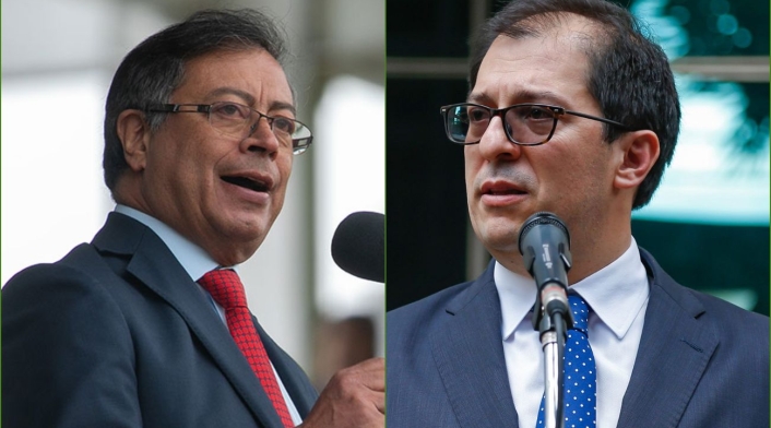 Gustavo Petro y Francisco Barbosa Gustavo Petro y Francisco Barbosa