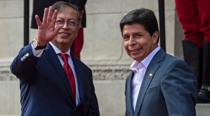 Gustavo Petro y Pedro Castillo Gustavo Petro y Pedro Castillo