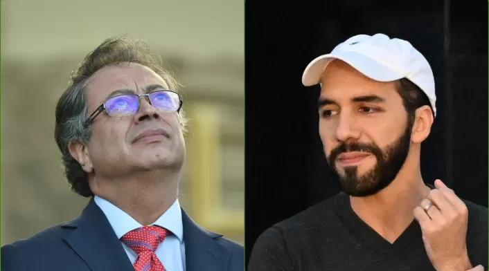 Gustavo Petro y Nayib Bukele Gustavo Petro y Nayib Bukele