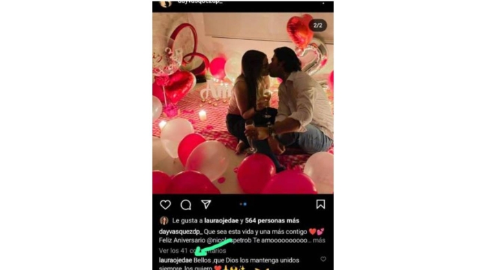 Nicolas Petro y Day Vásquez con mensaje de Laura Ojeda