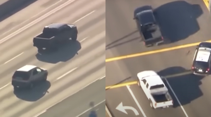 Persecución policial en Los Ángeles, EEUU Persecución policial en Los Ángeles, EEUU