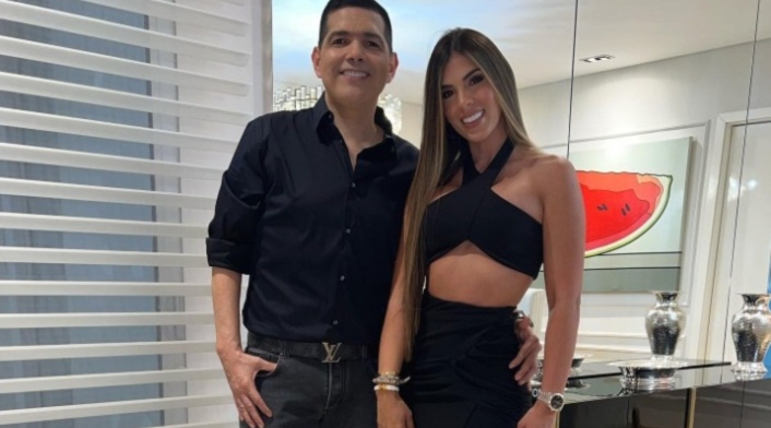 Peter Manjarrés y su esposa Peter Manjarrés y su esposa