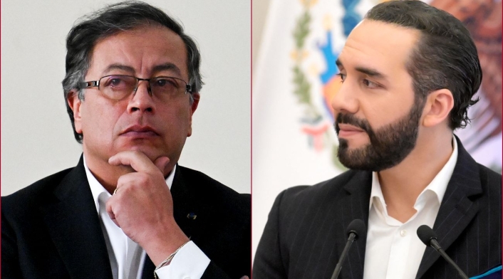 Presidentes Gustavo Petro y Nayib Bukele Presidentes Gustavo Petro y Nayib Bukele