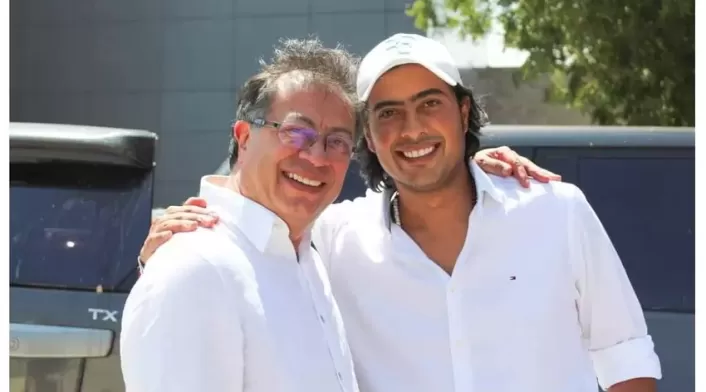 Gustavo Petro y Nicolás Petro.