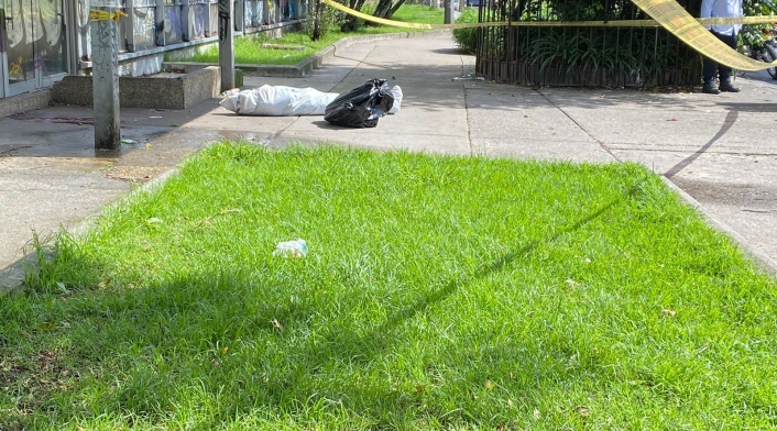 Cuerpo embolsado en el centro de Bogotá