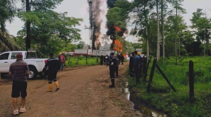 Explosión pozo petrolero Santander