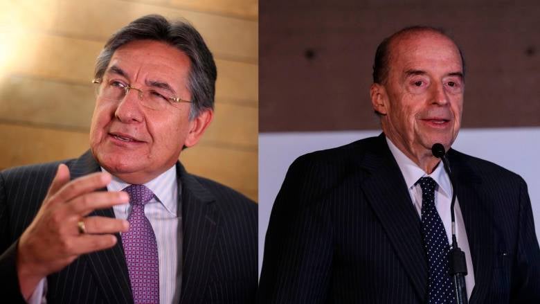 Néstor Humberto Martínez y Álvaro Leyva
