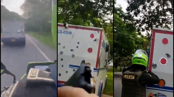 Robo de carro de valores en Valledupar