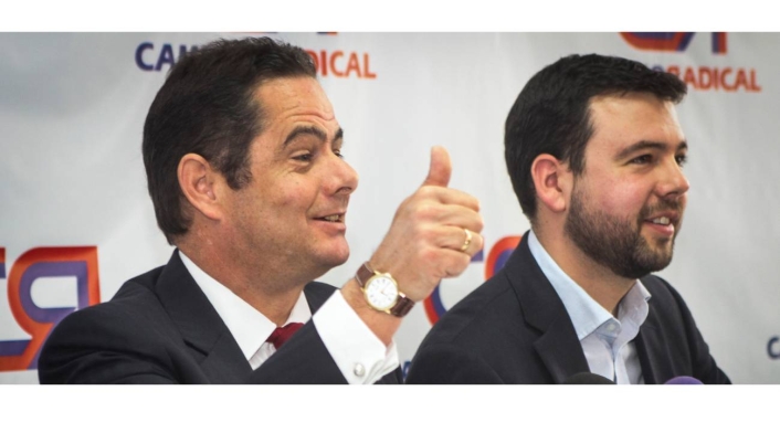 Foto de Carlos Fernando Galán y Germán Vargas Lleras, estrategia política Foto de Carlos Fernando Galán y Germán Vargas Lleras, estrategia política
