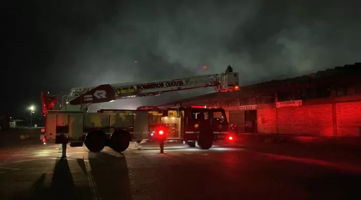 Incendio en Cenabastos en Cúcuta