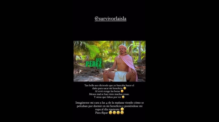 Lina Real le tira a Aco Pérez Lina Real le tira a Aco Pérez