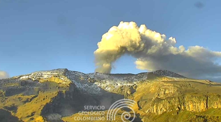 Volcán Nevado del Ruiz.
