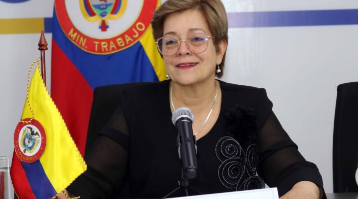 Ministra de trabajo Gloria Inés Ramírez.