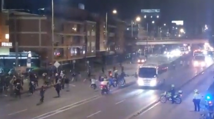 Hinchas en El Campín