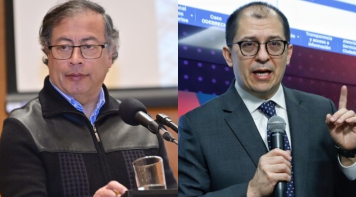 Francisco Barbosa y Gustavo Petro Francisco Barbosa y Gustavo Petro