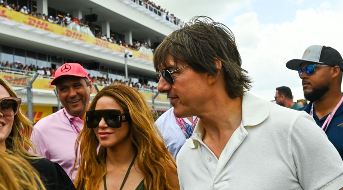 Shakira con Tom Cruise en Miami. Shakira con Tom Cruise en Miami.