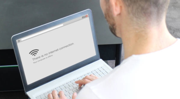 Estafa por internet Sin servicio de internet
