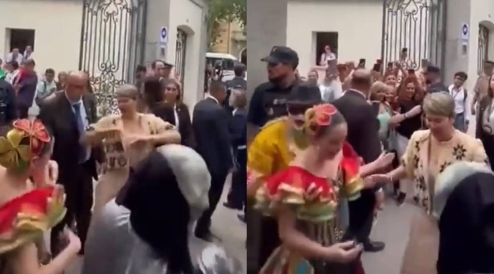 Verónica Alcocer bailó el mapalé en España Verónica Alcocer bailó el mapalé en España