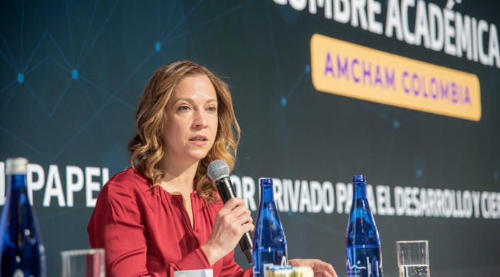 María Claudia Lacouture, presidenta de la Cámara de Comercio Colombo Americana