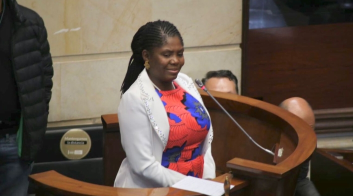 Francia Márquez en el Congreso de la República.