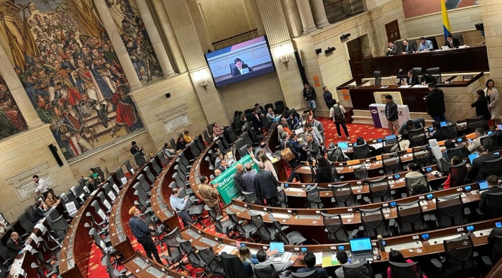 Debate en el Congreso por la reforma Salud.