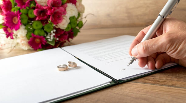 Registro de matrimonio Documentos para el registro de matrimonio