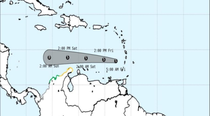 Tormenta Bret cada vez más cerca de Colombia Tormenta Bret cada vez más cerca de Colombia