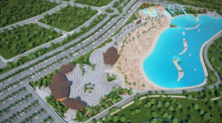 Ciudad sin mar construye la playa artificial más grande Ciudad sin mar construye la playa artificial más grande