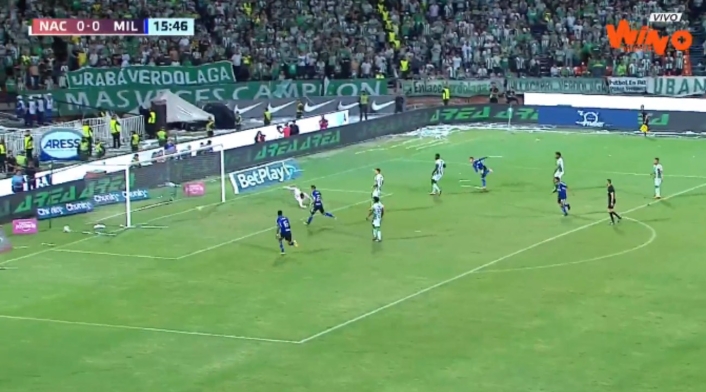 Nacional vs Millonarios palo de Cataño Nacional vs Millonarios palo de Cataño