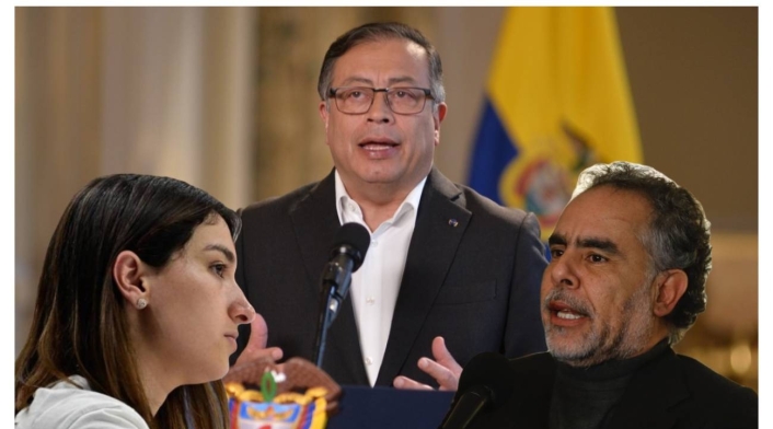 Laura Sarabia - Gustavo Petro y Armando Benedetti Laura Sarabia - Gustavo Petro y Armando Benedetti