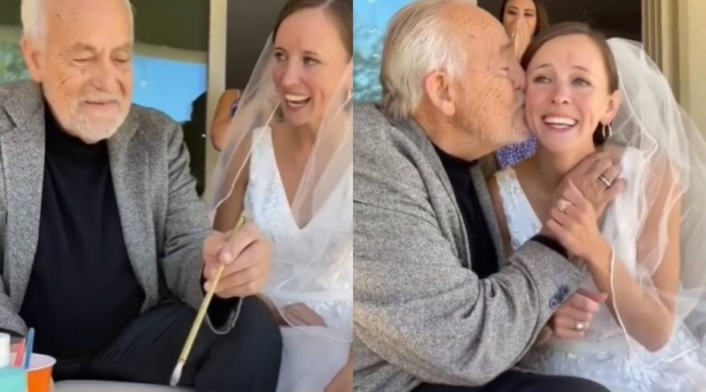 Padre con alzhéimer reconoció a su hija el día de su matrimonio Padre con alzhéimer reconoció a su hija el día de su matrimonio