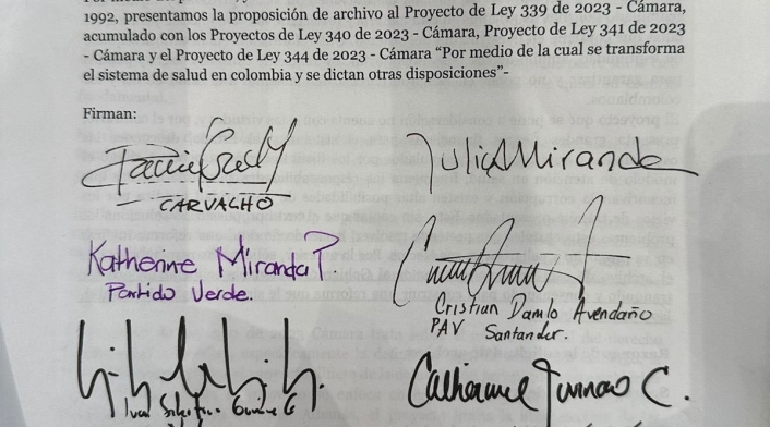 Carta firmada por Alianza Verde Carta firmada por Alianza Verde