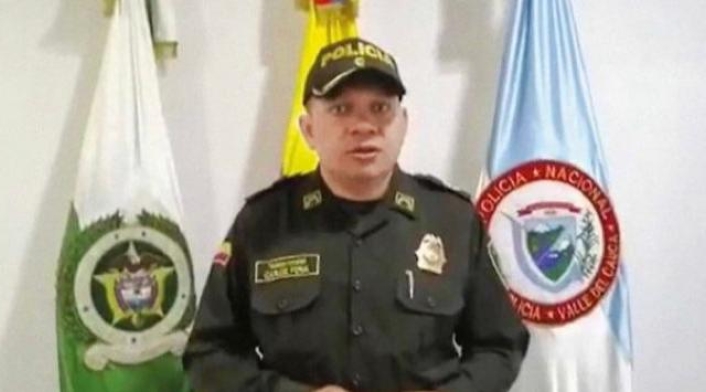 Coronel Carlos Feria, jefe de seguridad de la Presidencia de la República.