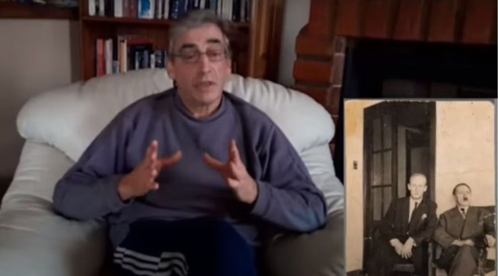 Abel Basti y fotografía que prueba que Hitler estuvo en Colombia