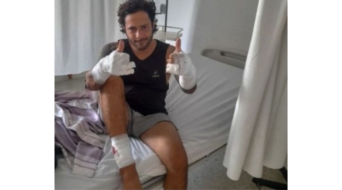 Cristian Castaño, deportista mordido por un tiburón Cristian Castaño, deportista mordido por un tiburón