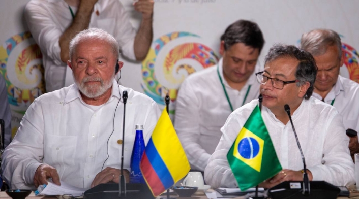 Gustavo Petro y Lula da Silva Gustavo Petro y Lula da Silva