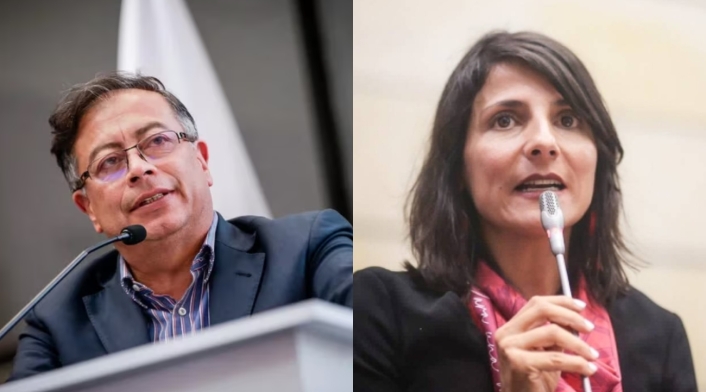Gustavo Petro e Irene Vélez Gustavo Petro e Irene Vélez