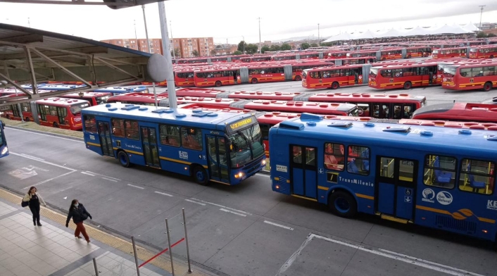 Portal Américas de Transmilenio, cerrado por manifestaciones Portal Américas de Transmilenio, cerrado por manifestaciones