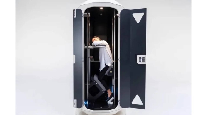 Cabina de siesta de jirafa: el dispositivo para poder dormir de pie en el trabajo