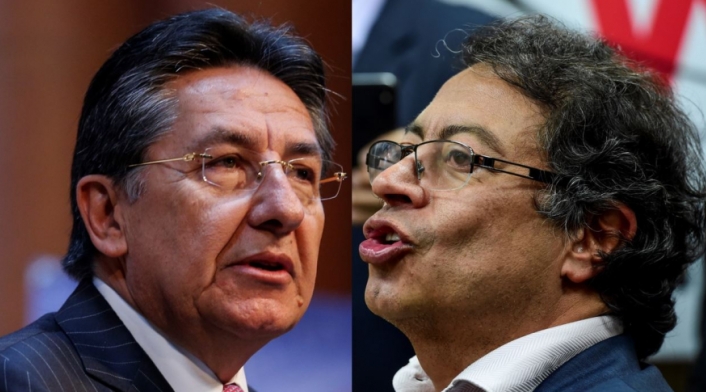 Néstor Humberto Martínez y Gustavo Petro