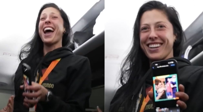 Jenni Hermoso y jugadoras de España bromearon tras el beso de Rubiales